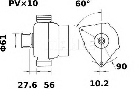 MG 30 MAHLE / KNECHT Генератор