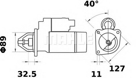 MS 548 MAHLE / KNECHT Стартер