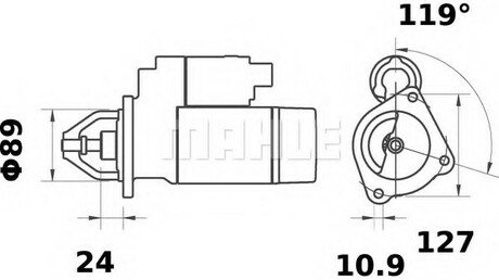 MS 5 MAHLE / KNECHT Стартер