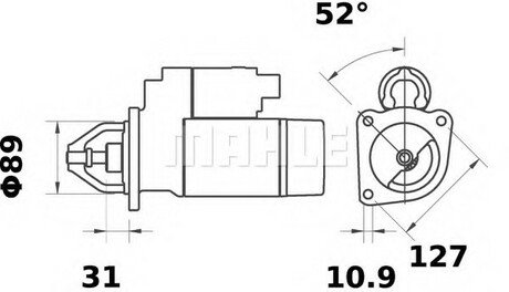 MS 65 MAHLE / KNECHT Стартер