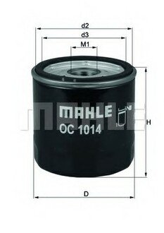 OC 1014 MAHLE / KNECHT Масляний фільтр