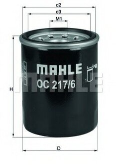 OC 217 MAHLE / KNECHT Фільтр масляний