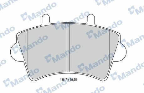 MBF015025 MANDO Гальмівні колодки до дисків