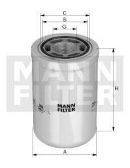 WH10005 MANN Фільтр масляний John Deere(MANN)