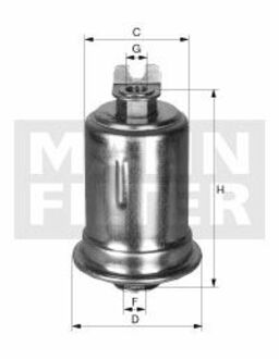 WK 614/23 MANN Топливный фильтр