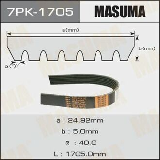 7PK1705 MASUMA Ремень поликлиновой ()