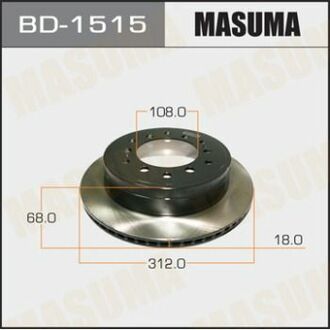 BD1515 MASUMA Диск гальмівний Masuma BD1515 