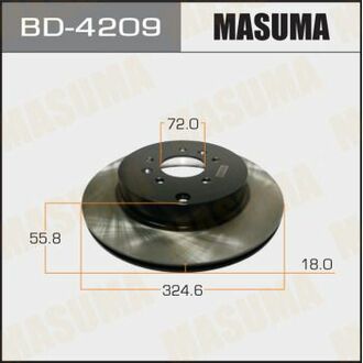 BD4209 MASUMA Диск тормозной задний Mazda CX-9 (07-12) ()