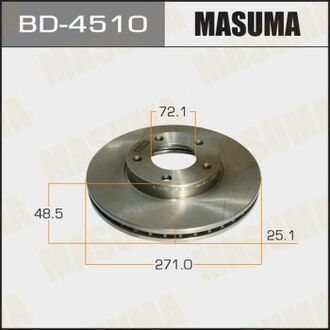 BD4510 MASUMA Диск гальмівний передній Mazda 3, 5 (03-06) (Кратно 2 шт) ()