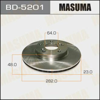 BD5201 MASUMA Диск гальмівний передній Honda Civic (06-12) (Кратно 2 шт)