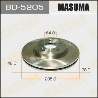 BD5205 MASUMA Диск гальмівний передній Honda CR-V (07-) (Кратно 2 шт) ()