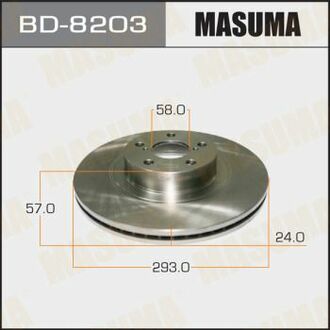 BD8203 MASUMA Диск гальмівний передній FORESTER IMPREZA 01-(Кратно 2 шт) ()