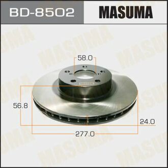 BD8502 MASUMA Диск гальмівний передній FORESTER/ S11(Кратно 2 шт) ()