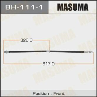 BH1111 MASUMA Шланг гальмівний передн AVENSISTOYOTA COROLLA (_E15_) 1.4 VVT-i (07-12) ()