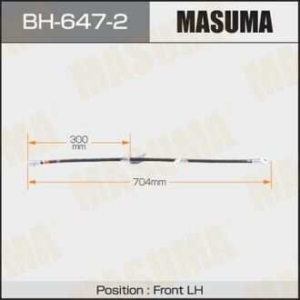 BH6472 MASUMA Шланг тормозной ()
