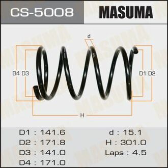 CS5008 MASUMA Пружина подвески передняя Honda CR-V (02-)