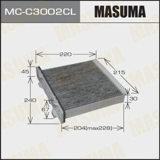 MCC3002CL MASUMA Фильтр салона AC3504 угольный PAJERO MONTERO/ V87W, V88W, V93W, V98W ()