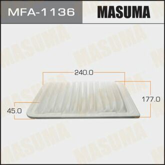 MFA1136 MASUMA Фільтр повітряний Toyota Auris, Avensis, Corolla, RAV4 (08-) ()