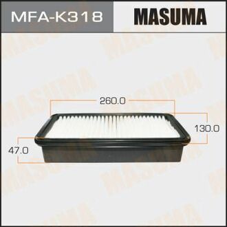 MFAK318 MASUMA Фильтр воздушный KIA RIO/ V1500 05-HYUNDAI ACCENT III (MC) 1.5 CRDi GLS, 1.6 GLS, 1.4 GL (05-10)/OPEL CORSA (04-09) ()