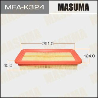 MFAK324 MASUMA Фильтр воздушный HYUNDAI/ GETZ/ V1100, V1300, V1400, V1600 02- ()