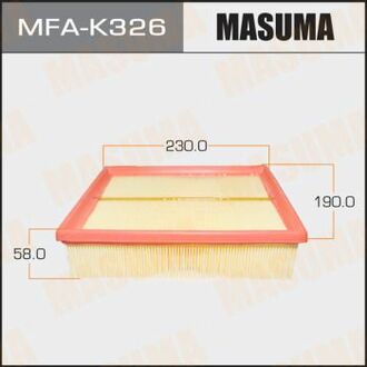 MFAK326 MASUMA Фильтр воздушный HYUNDAI/ SONATA NF (-SEP 2006) (2004-)/ V2000 05-07 ()