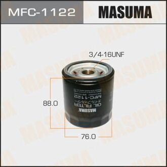 MFC1122 MASUMA Фільтр масляний Toyota Corolla (03-09), Hilux (01-15), Land Cruiser Prado (06-) ()