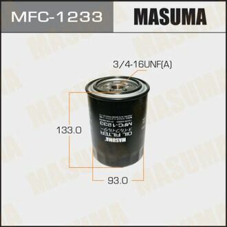 MFC1233 MASUMA Фільтр масляний MAZDA 5 (CW) 2.0 (11-16)Turbo (10-15)/SKODA ROOMSTER (5J) 1.2 TDI (10-15) ()