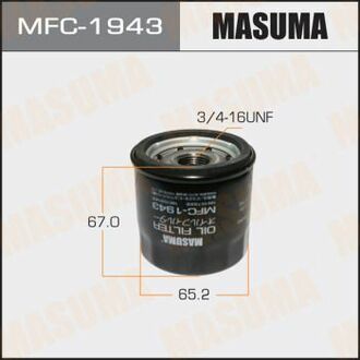 MFC1943 MASUMA Фільтр масляний Suzuki Jimny (01-), Swift (07-17), SX4(16-), Vitara (15-) ()