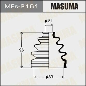 MFs2161 MASUMA Пыльник ШРУСа (силикон)HONDA CR-V III (07-12), HYUNDAI GRANDEUR (05-11), KIA SPORTAGE (06-11) ()