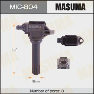 MIC804 MASUMA Катушка зажигания Subaru Forester, Legacy 2.0, 2.5 (12-) ()