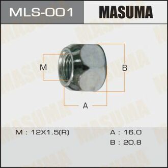 MLS001 MASUMA Гайка колеса ()