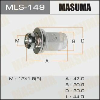 MLS149 MASUMA Гайка колеса ()