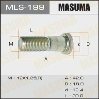 MLS199 MASUMA Шпилька колеса Suzuki ()