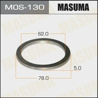 MOS130 MASUMA Кольцо глушителя (62x78x5) ()