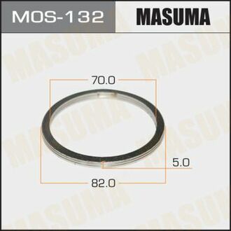 MOS132 MASUMA Кольцо глушителя (70x82x5) ()
