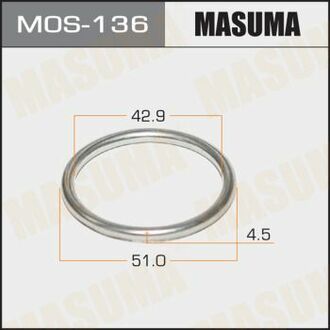 MOS136 MASUMA Кольцо глушителя (43x51.5x4.5) ()