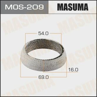MOS209 MASUMA Кольцо глушителя графитовое (54x69x16) ()