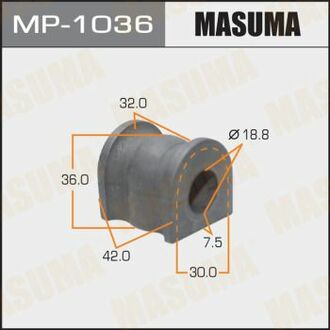 MP1036 MASUMA Втулка стабилизатора заднего Mazda 6 (02-07) (Кратно 2 шт) ()