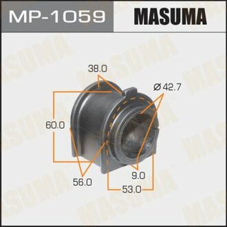 MP1059 MASUMA Втулка стабилизатора переднего Toyota Land Cruiser (07-) (Кратно 2 шт) ()