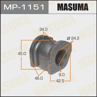 MP1151 MASUMA Втулка стабилизатора переднего Honda Civic (05-) (Кратно 2 шт) ()