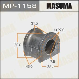 MP1158 MASUMA Втулка стабилизатора переднего Toyota Land Cruiser (-07) (Кратно 2 шт) ()
