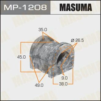 MP1208 MASUMA Втулка стабилизатора переднего Honda Accord (-08) (Кратно 2 шт)