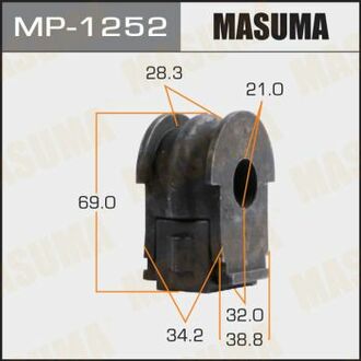 MP1252 MASUMA Втулка стабилизатора переднего Nissan Qashqai (13-17) (Кратно 2 шт) ()