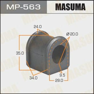 MP563 MASUMA Втулка стабілізатора /front/ Familia BJ5P [уп.2]