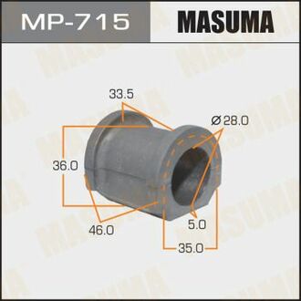 MP715 MASUMA Втулка стабилизатора переднего Honda CR-V (02-06), FR-V (05-09) (Кратно 2 шт) ()