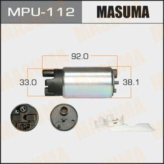 MPU112 MASUMA Бензонасос электрический (+сеточка) Toyota ()