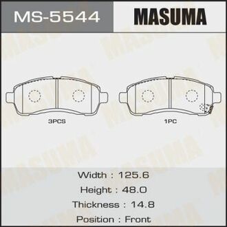 MS5544 MASUMA Колодка тормозная ()