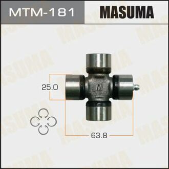MTM181 MASUMA Крестовина карданного вала 25x63.8 PAJERO III  2001 - 2006 ()