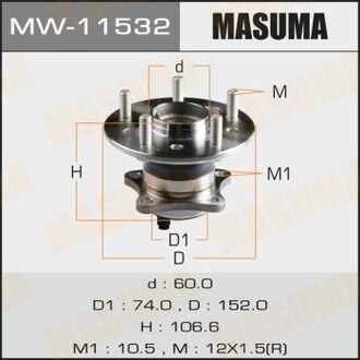 MW11532 MASUMA Ступица колеса ()