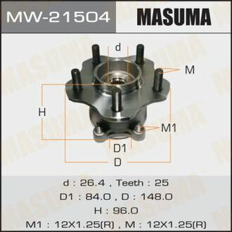 MW21504 MASUMA Ступица колеса ()